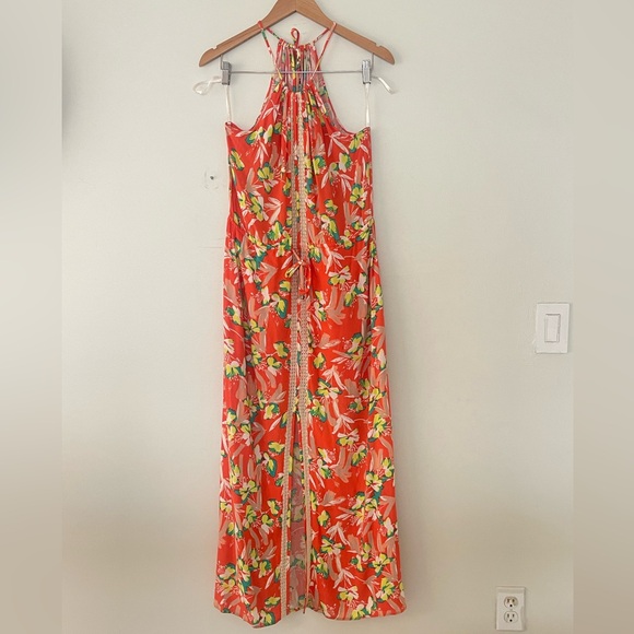 Ella Moss Orange Floradita Maxi Dress - Picture 4 of 13